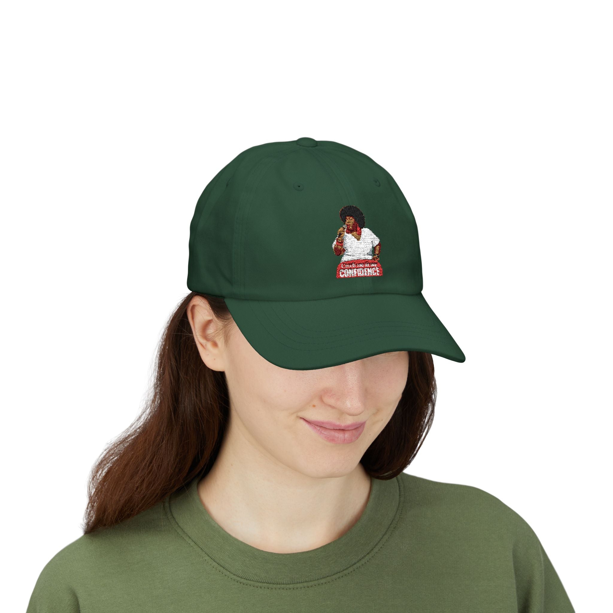 Confidence Dad Hat, Classic White Baseball Cap, Stylish Unisex Headwear, Adjustable Cotton Hat, The Ameya Taylor Experience